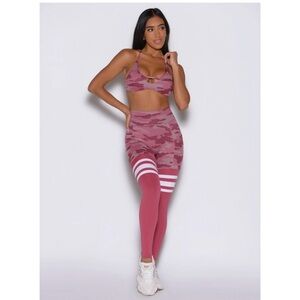 🔥Bombshell legging pink camo thigh highs scrunch butt pockets gym sexy active